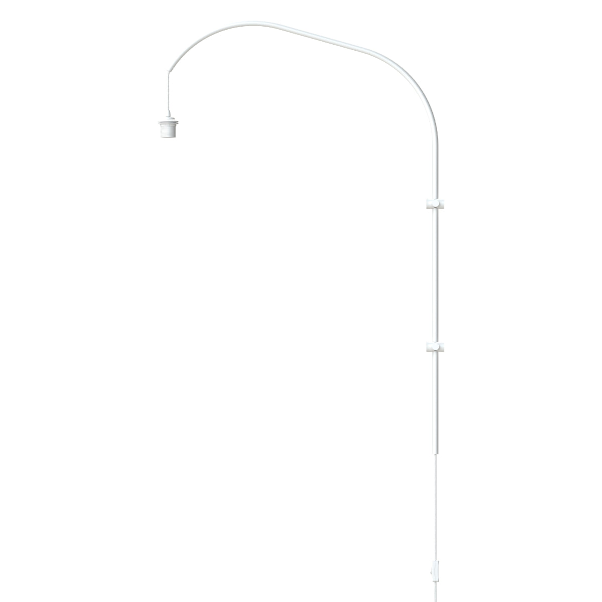 SILVIA Willow Brushed Steel Wall Lamp