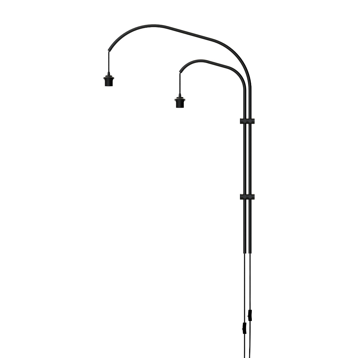 SILVIA Willow Black Wall Lamp