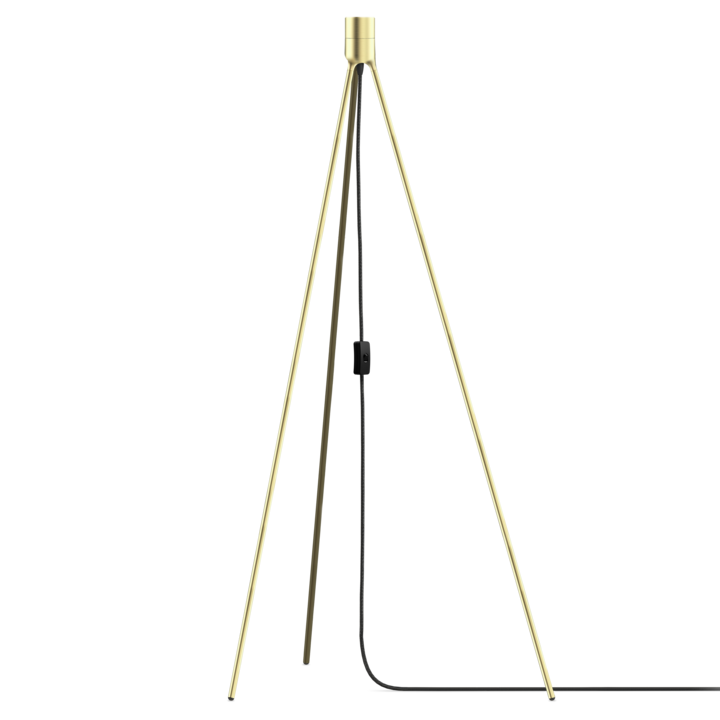 TRIPOD Brushed Brass Floor Lamp Stand