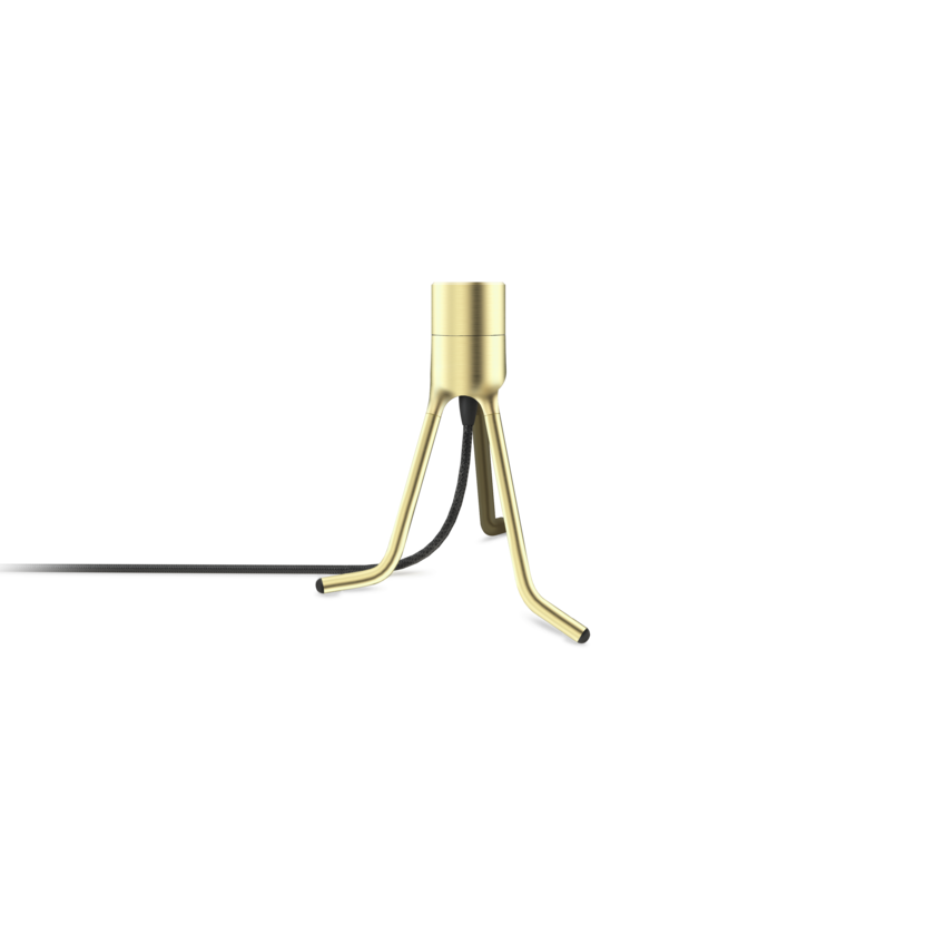 TRIPOD Base Brushed Brass Lamp Stand