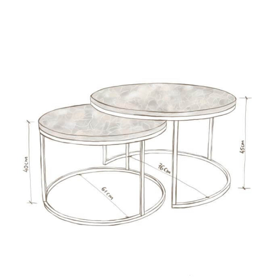 OSLO Glass Ceramic Coffee Tables