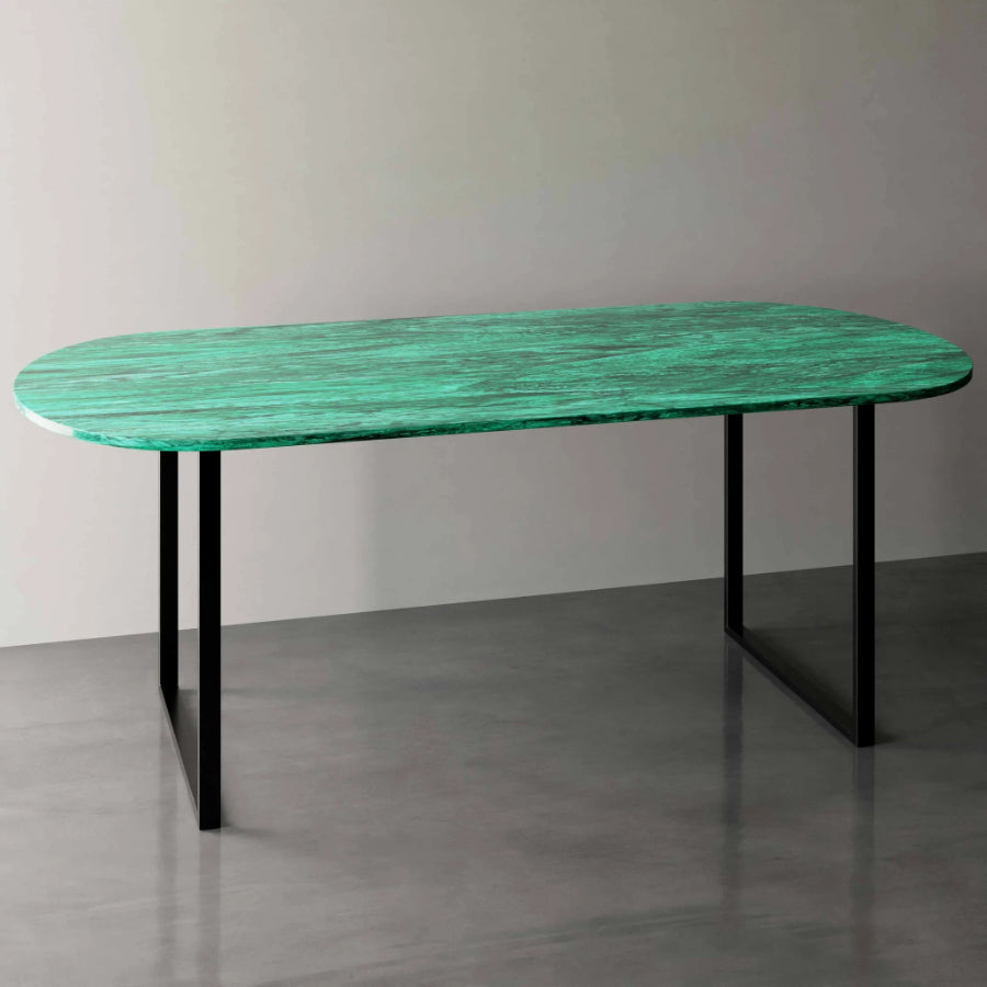 MOUNTAINS Oval Marble Dining Table