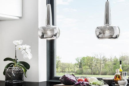 CLAVA Pendant, Polished Steel