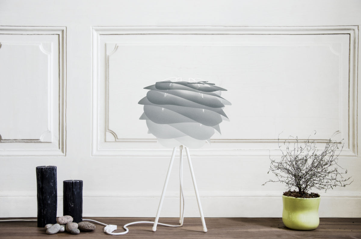 CARMINA Misty Grey Table Lamp