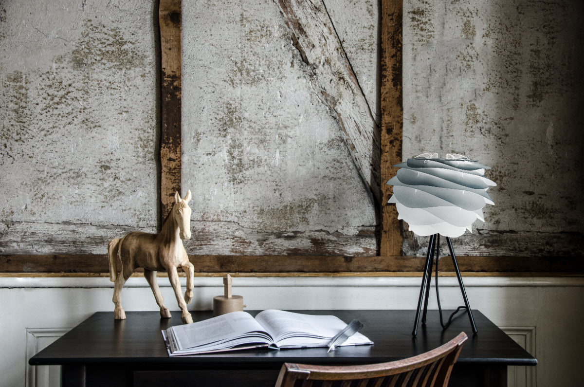 CARMINA Misty Grey Table Lamp