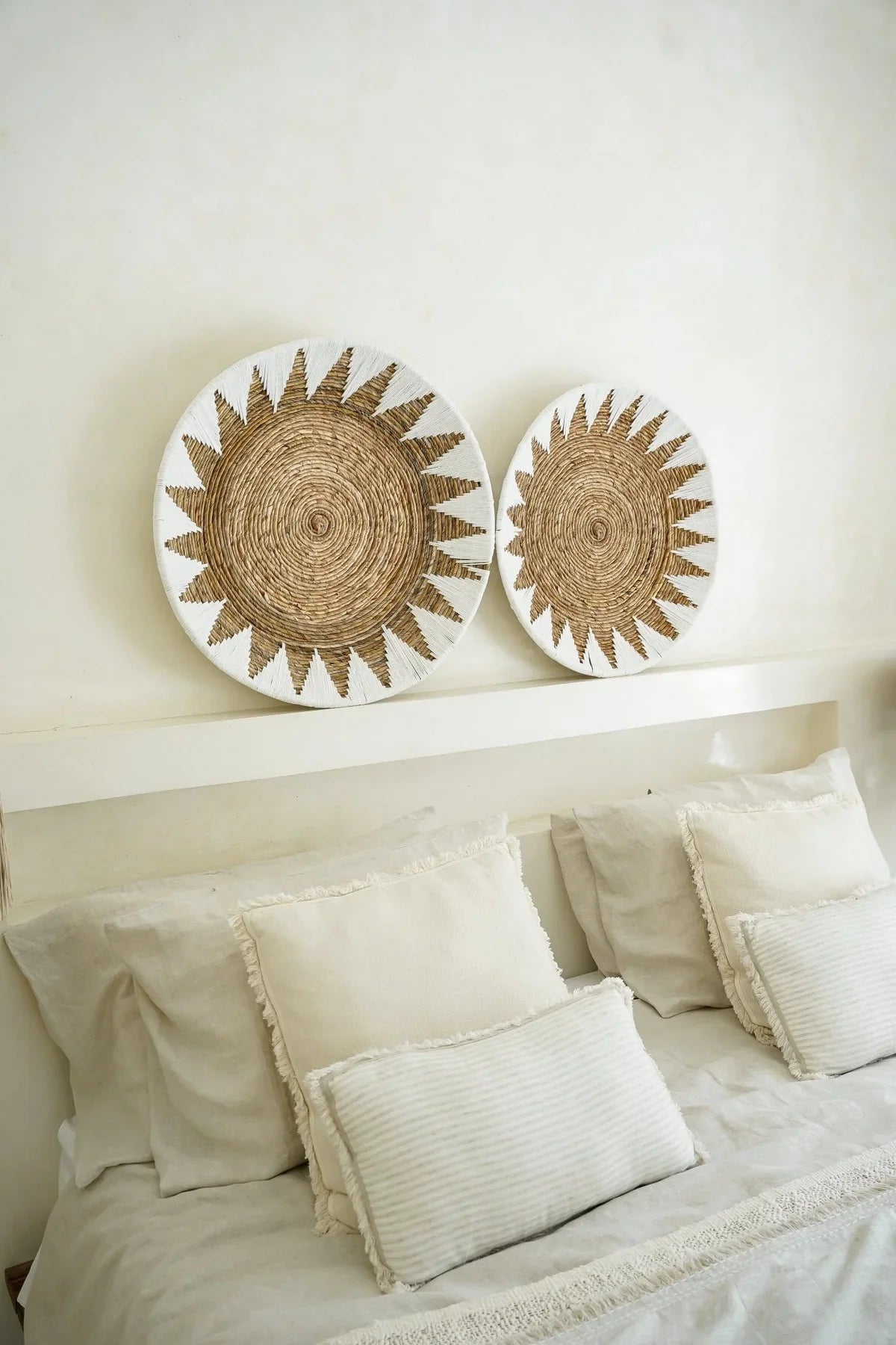 Bamboo Star Plate - White