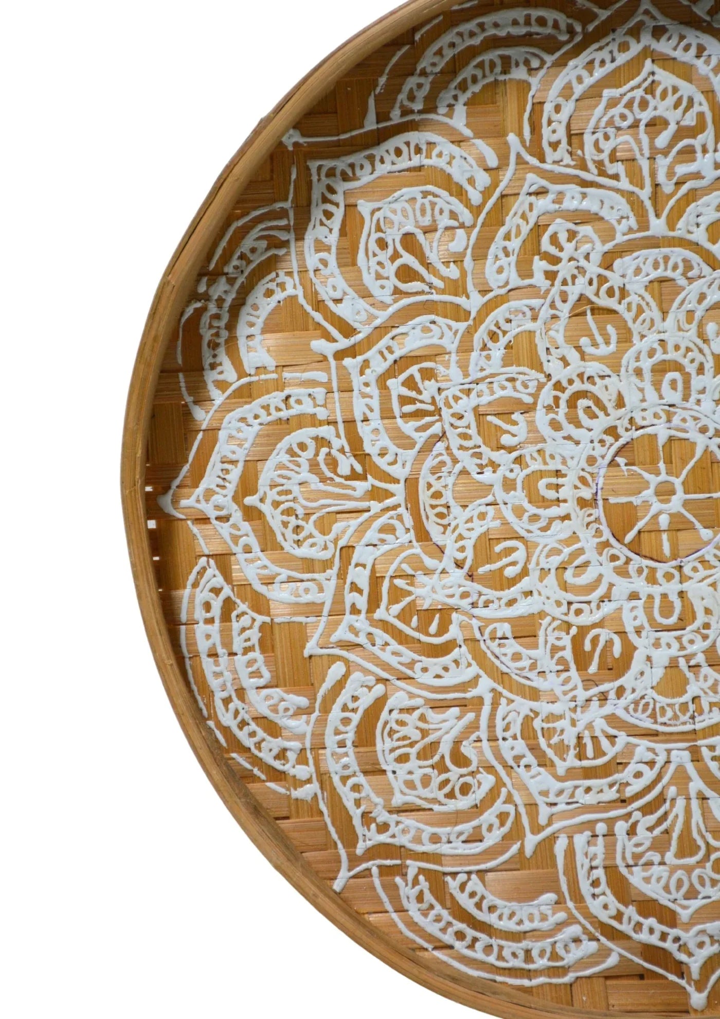 Henna Mandala Wall Basket 30CM