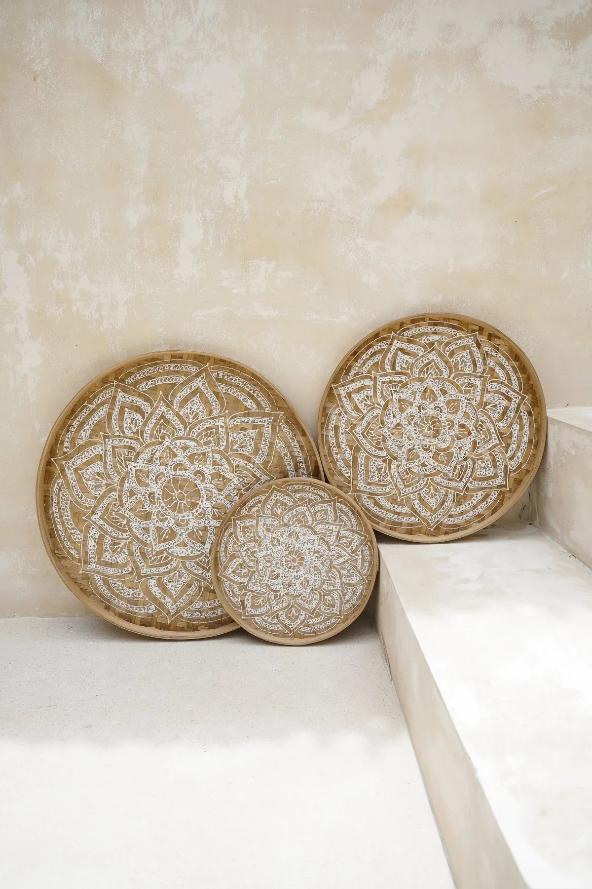 Henna Mandala Wall Basket 30CM