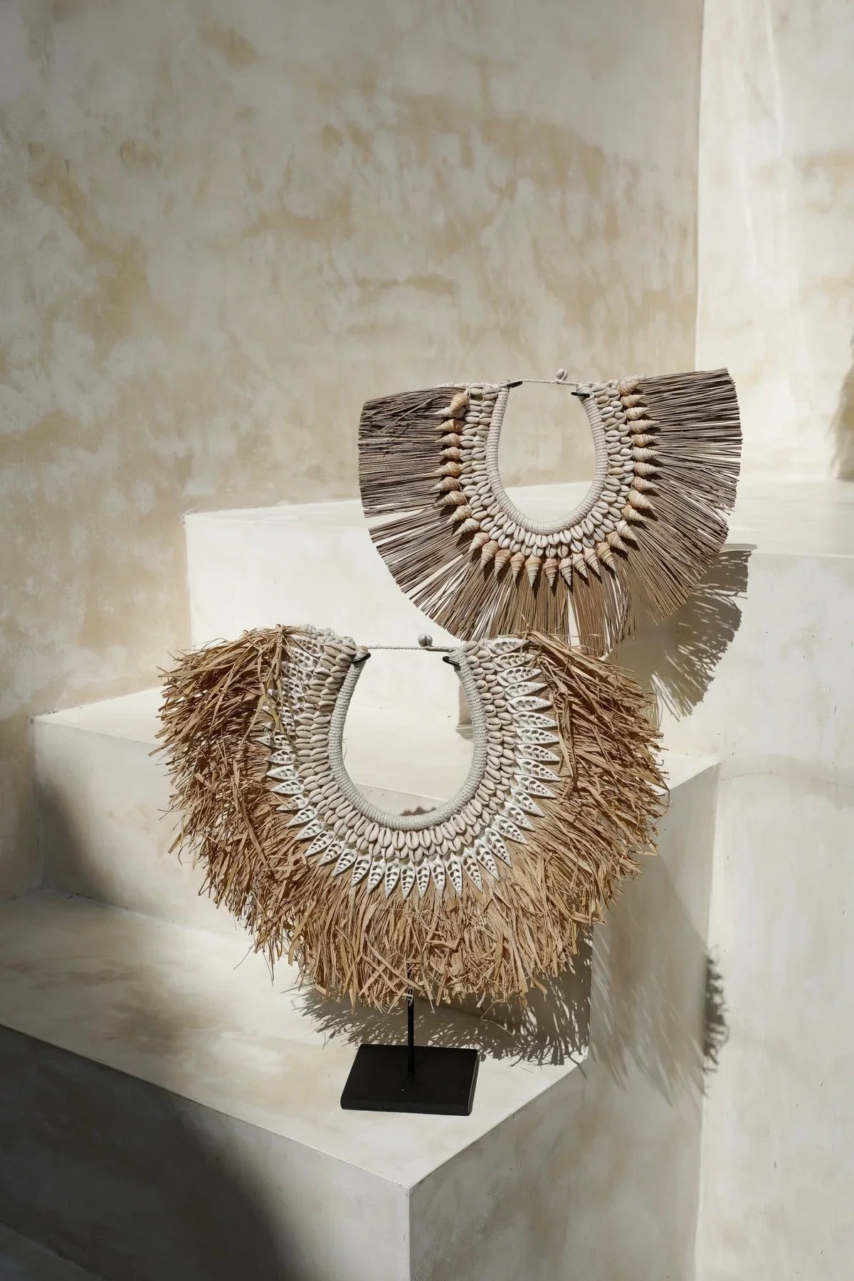 Raffia Shell Stand