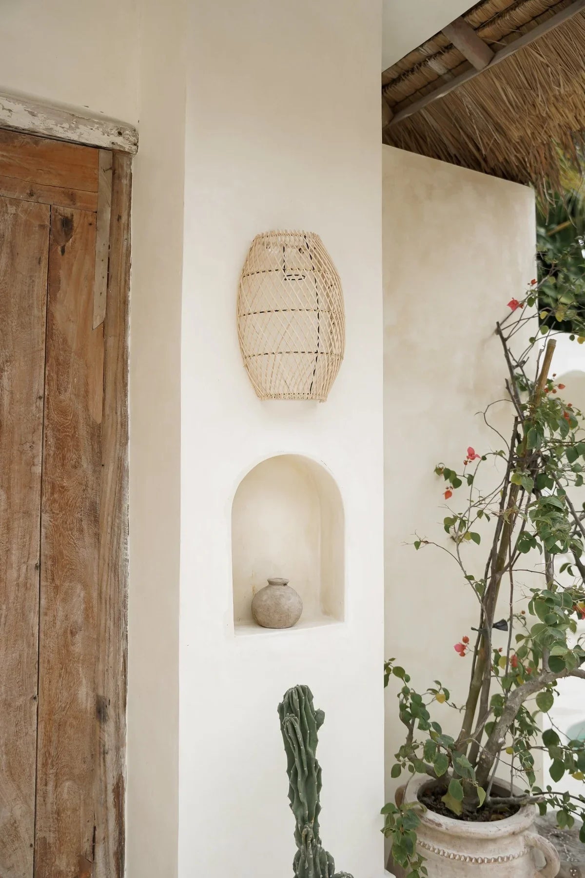 Rattan Wall Light