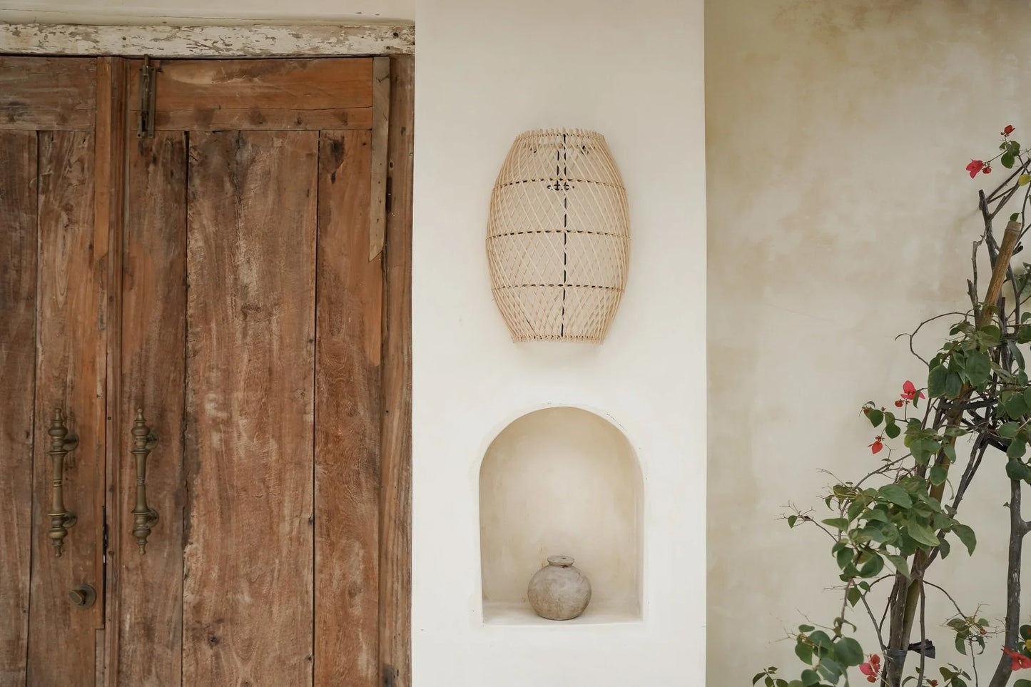 Rattan Wall Light