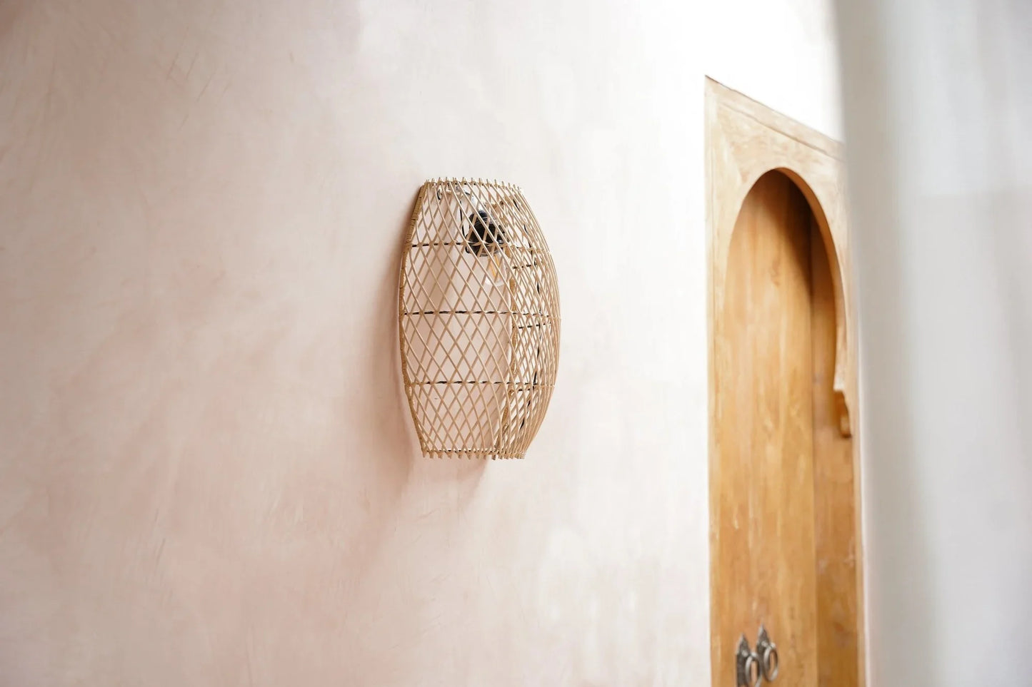 Rattan Wall Light